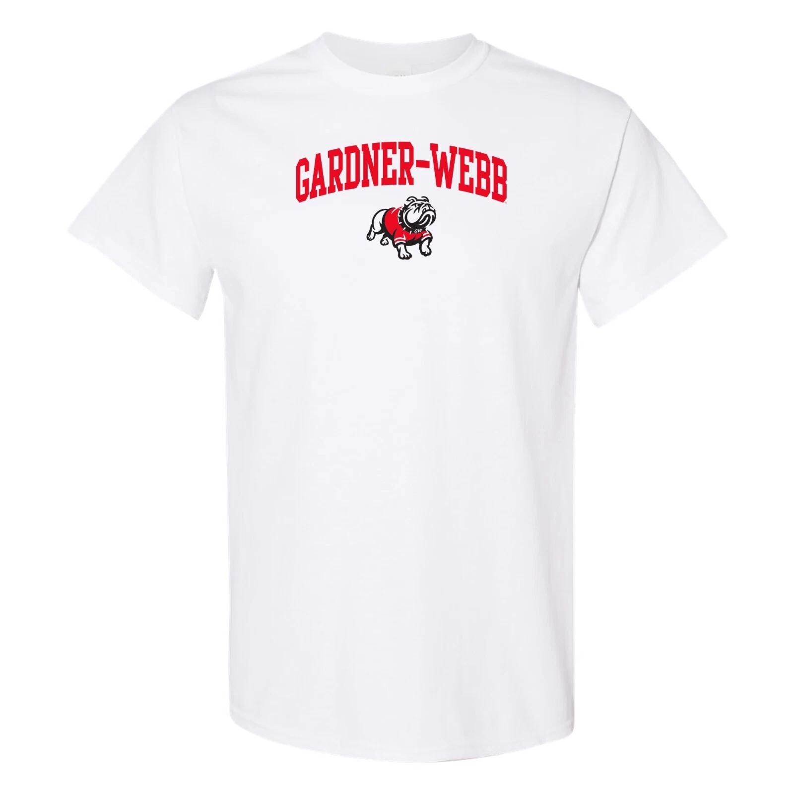 Gardner-Webb University Bulldogs Arch Logo T-Shirt - White S
