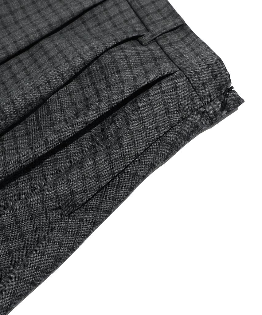 Nice Ghost Club Ffats Check Balloon Layered Skirt Pants_Charcoal(Ng2Fsupa90A)