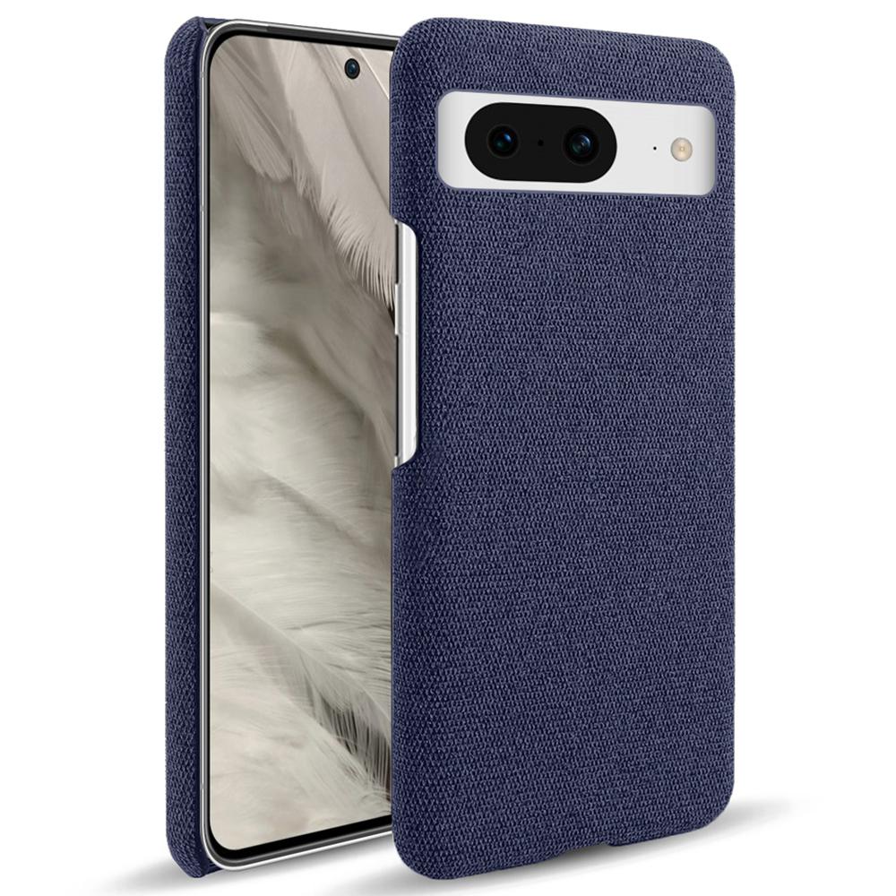For Google Pixel 8 Case Solid Color Cloth Texture Hard PC Protective Phone Cover