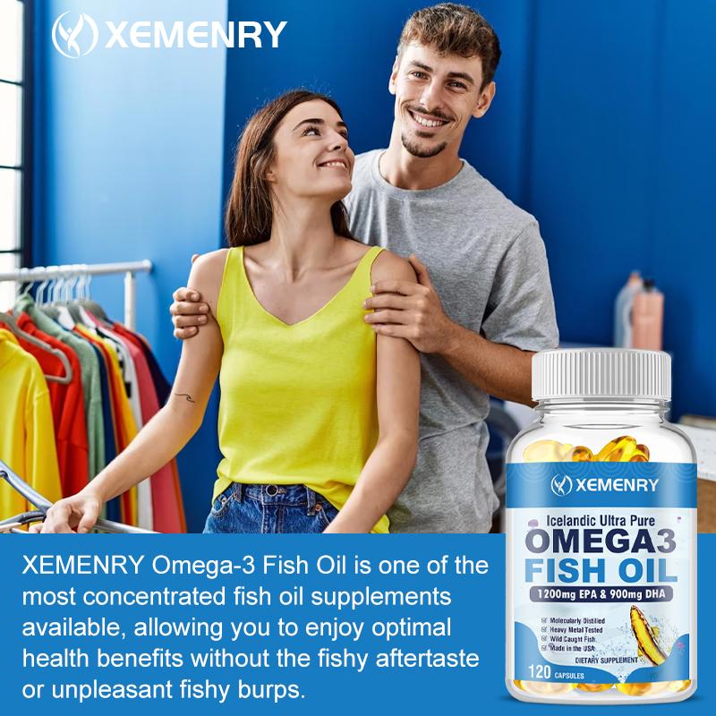 Omega 3 Fish Oil 4500mg - EPA, DHA - Heart, Brain, Skin & Joint Health