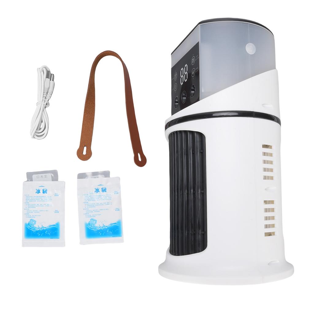 Air Cooler Humidifier Portable USB Desktop Water Cooled Fan Dorm Office Outdoor Use