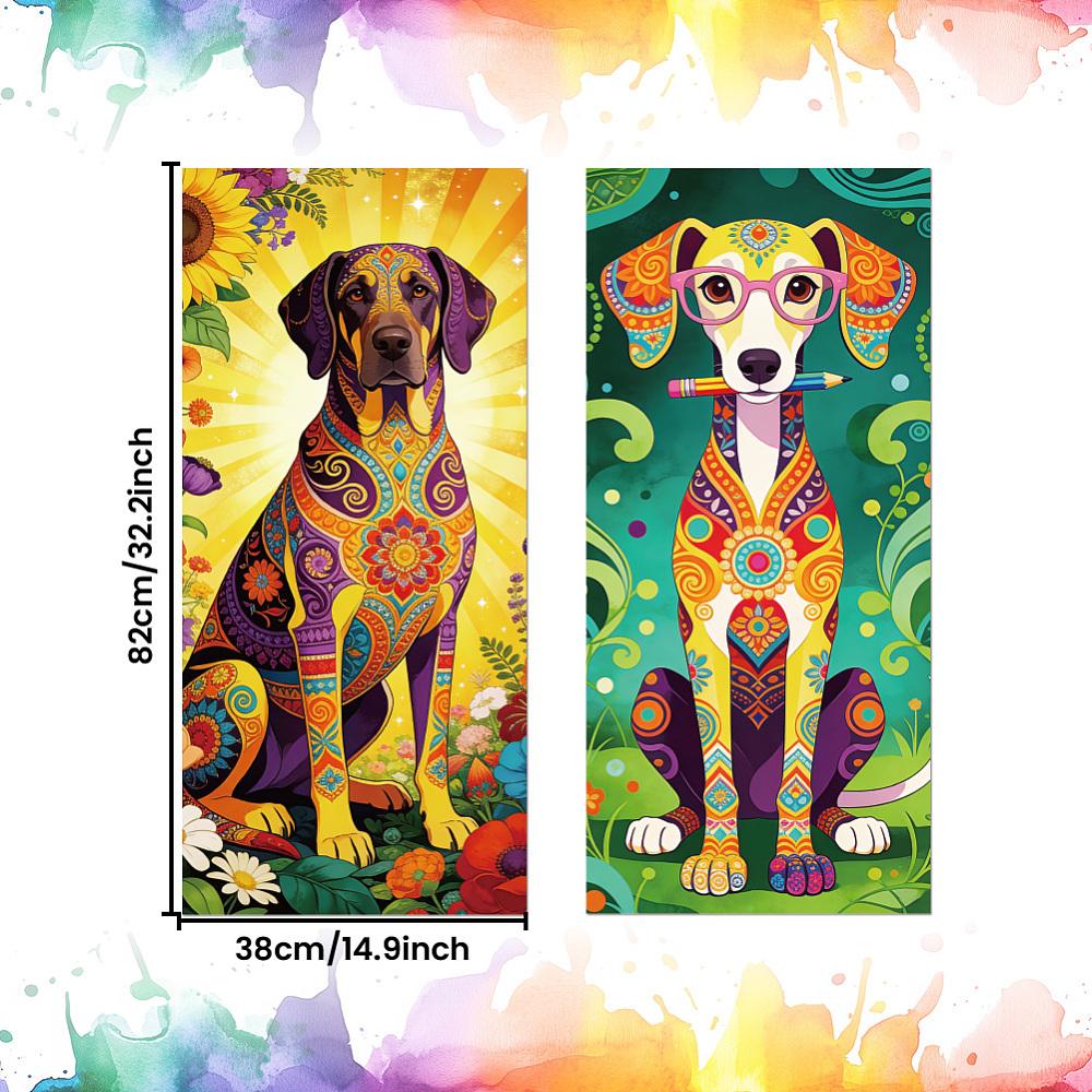 PVC Stickers Self-adhesive Decorative Stickers Decals for Trash Decoration Dog 820x380mm