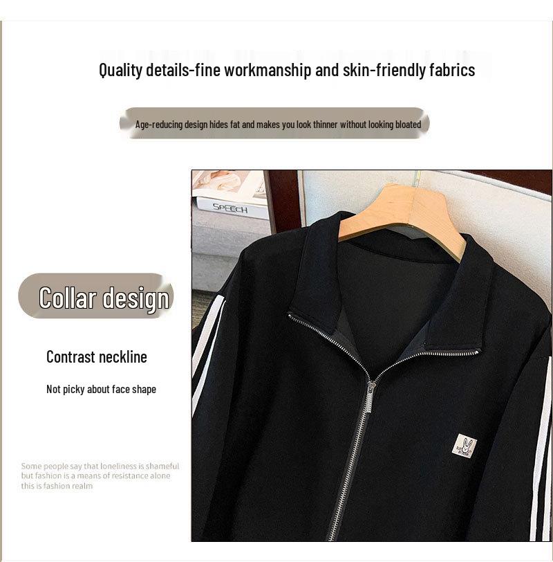 Women's Plus Size Slimming Hoodie & Pants Set - Fashionable & Casual