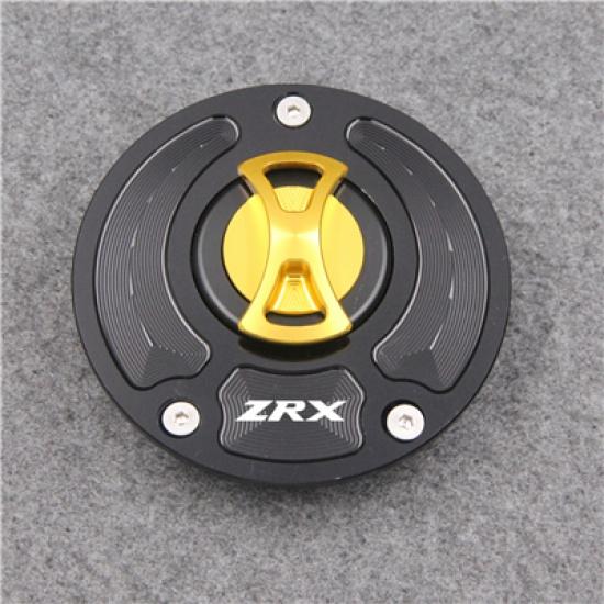 Keyless Motorcycle Fuel Gas Tank cap Cover For Kawasaki ZRX 1200R 2001-2005 2002 2003