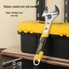 Deli Rubber Handle Adjustable Wrench