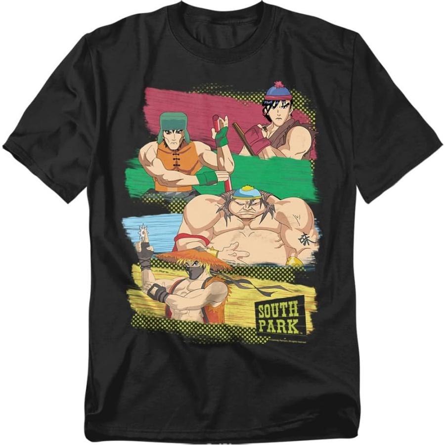 Унисекс Футболка Южный Парк Аниме XXXXXL чёрный