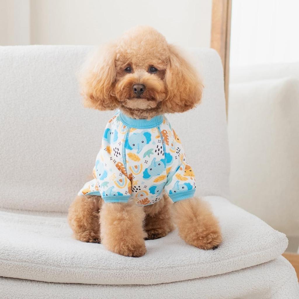 Pippo's Shop Puppy Sweater, Peru Cotton Doggie Sweaters for Small Dogs, Pet Apparel Lightweight Stretch Soft Shirt Smooth Breathable Dogs Clothes,