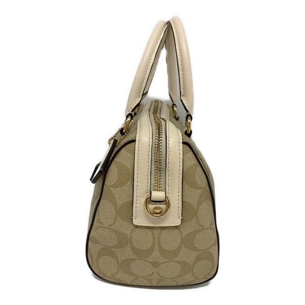 Used COACH Rowan Satchel Signature Canvas 2-Way Bag
