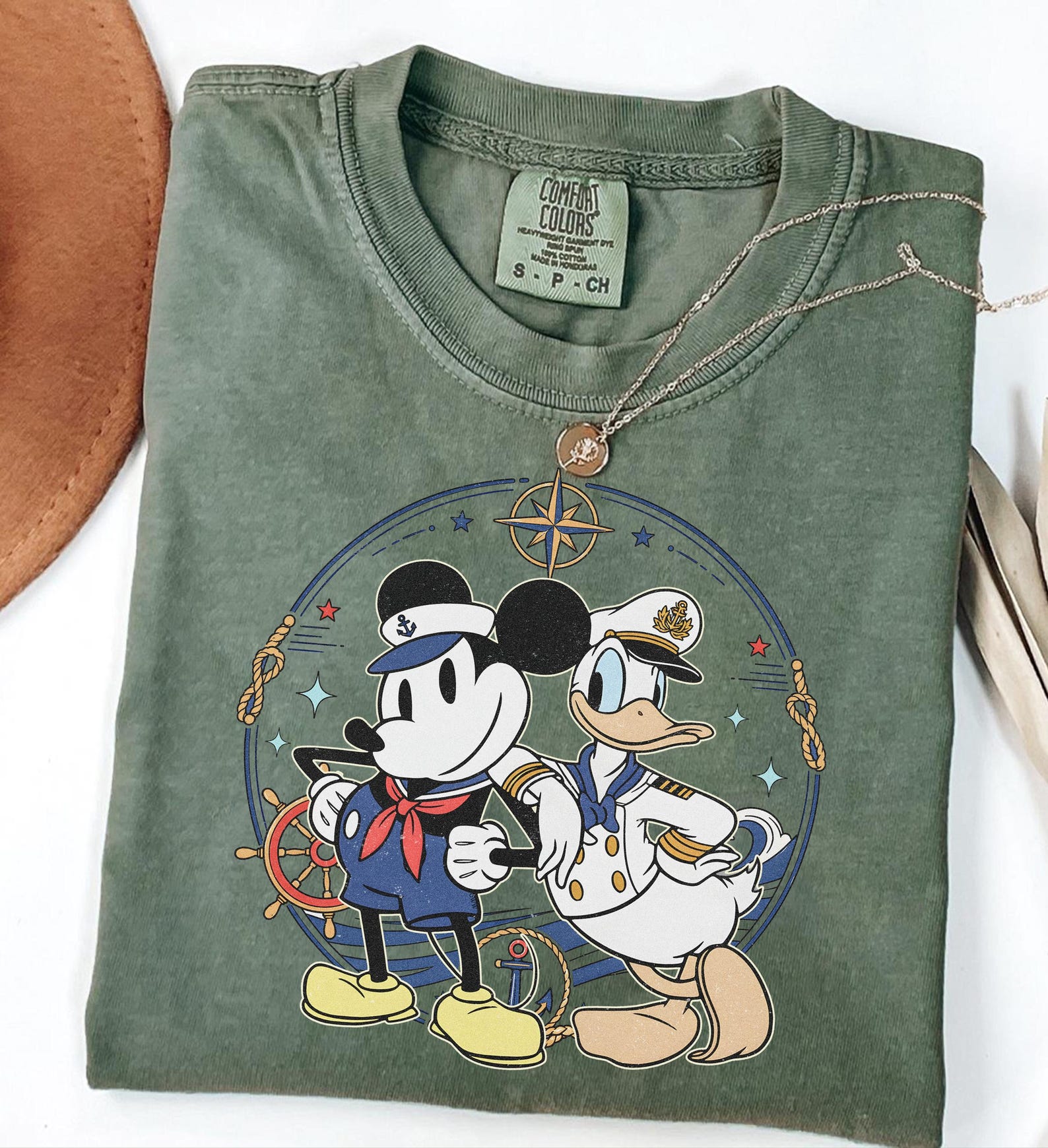 Mickey & Donald Cruise Line Shirt, Comfort Colors Disney Trip Tee, Family Cruise Vacation Gift, Disney Wish Dream Magic Wonder L