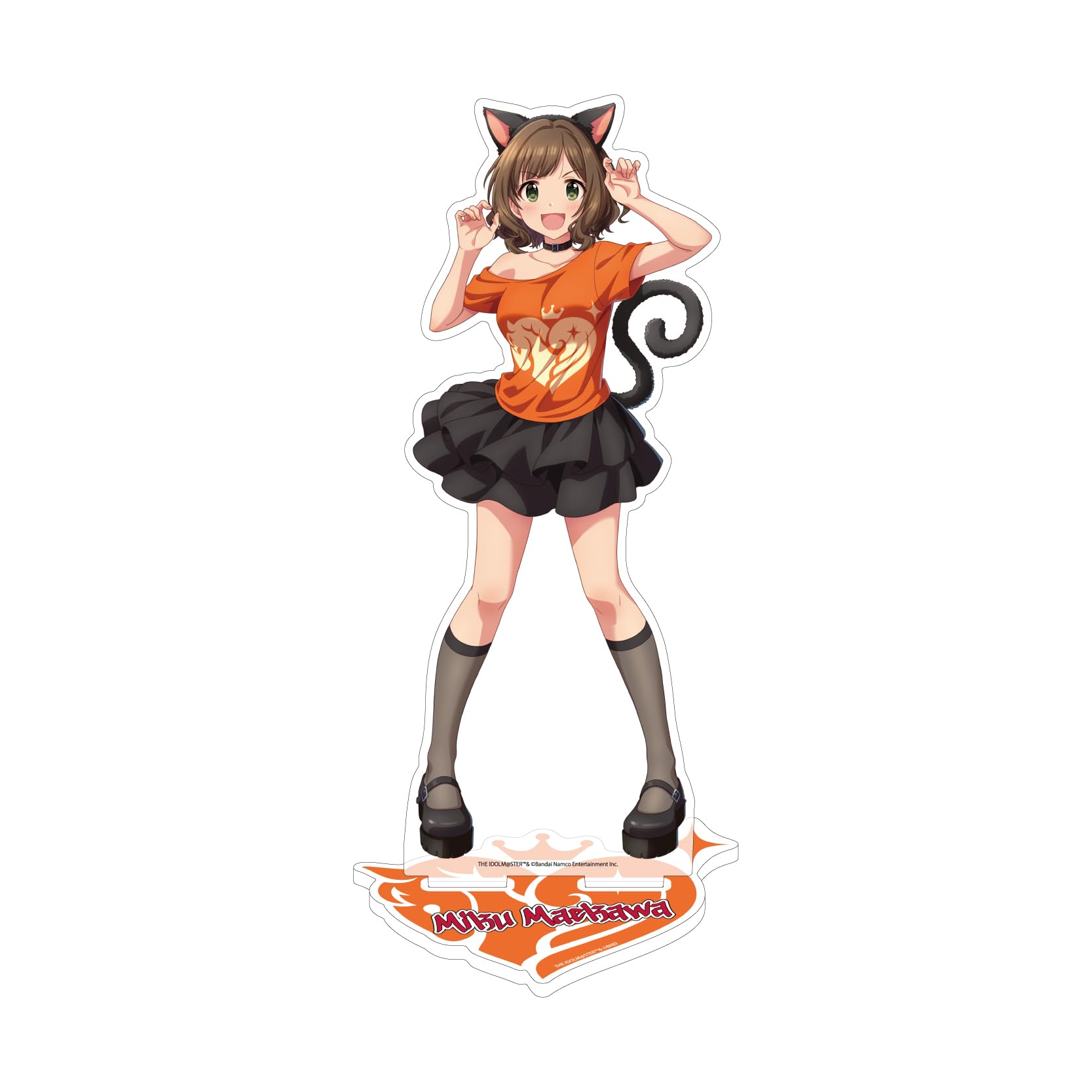 

THE iDOLMSTER CINDERELLA GIRLS 01 Маэкава Мику Оригинальная футболка вер.. [Оригинальная иллюстрация] Большой акриловый стенд