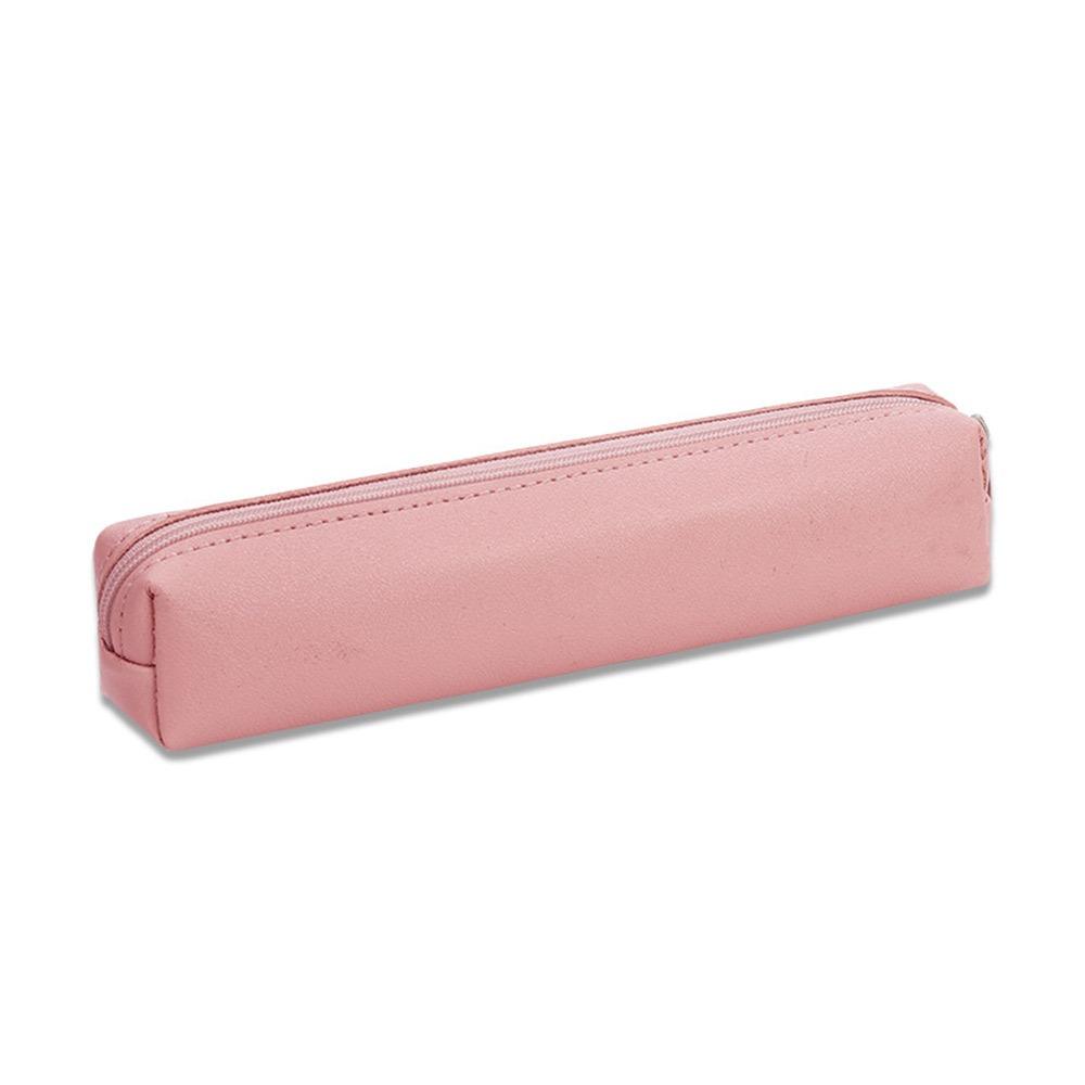Large Capacity Pen Bag PU Leather Stationery Box Fashion Pencil Case