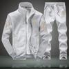 Heren herfstpak 2024: Koreaanse stijl tweedelige casual sportset, maten M-8XL