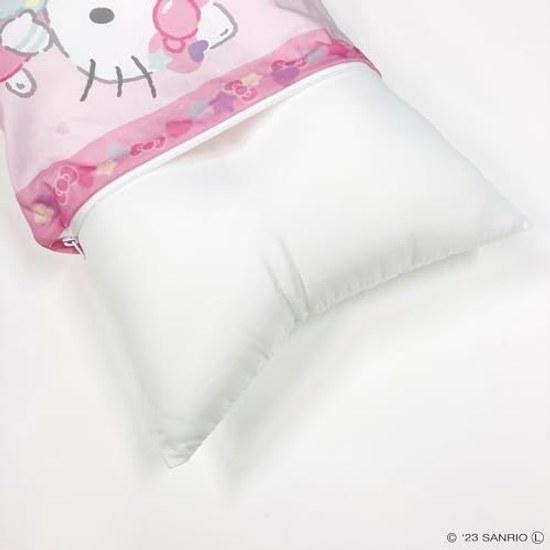 MORIPiLO childrens pillow Sanrio Hello Kitty gentle on skin 100 cotton cover washable low profile approximately 28x39cm (Hello Kitty)