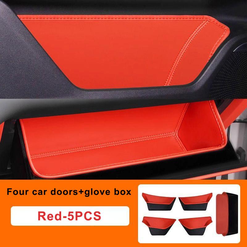 For Buick Envision Plus 2026-2026 Car Door Storage Box Cover Leather Glove Box Mat Pad Storage Barrel Auto Interior Accessories
