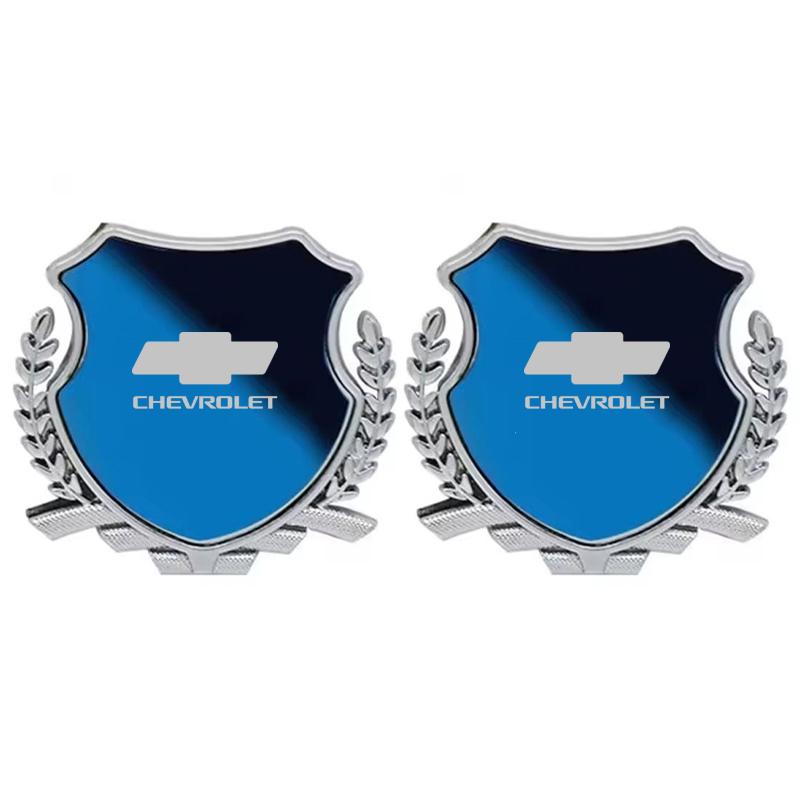 Zinc Alloy Car Fender Emblem Laser Logo Window Badge for Chevrolet CRUZE IMPALA AVEO CAPTIVA EQUINOx LACETTI MALIBU