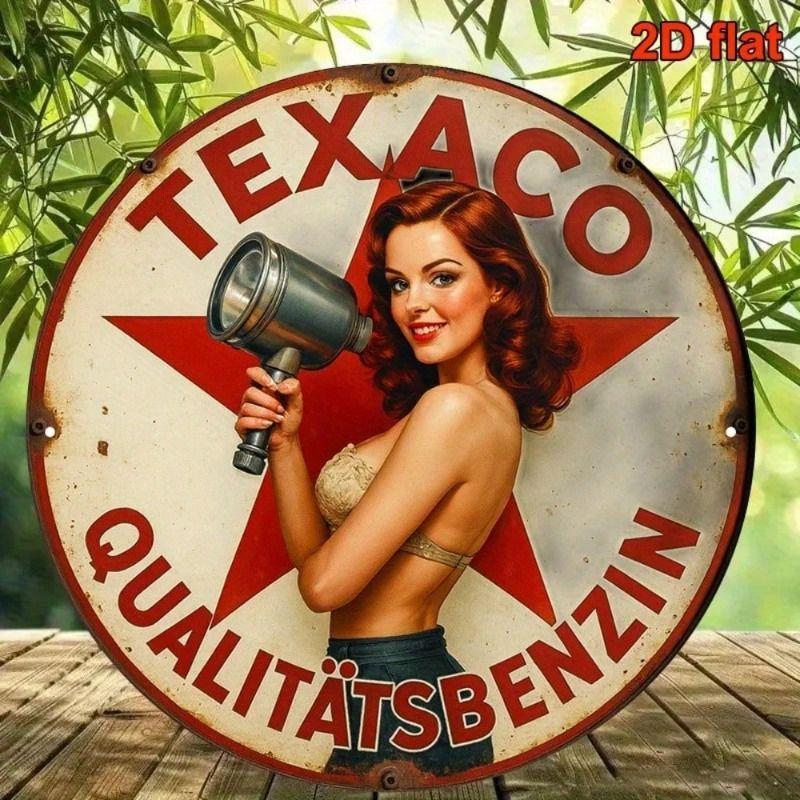 Винтажный металлический плакат Texaco Ретро Декор стены гаража