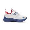 Li Ning Childrens Starshine Non-Slip Shock Absorbing Wear-Resistant Casual Shoes Kids Casual Shoes White Blue YKNS024-1