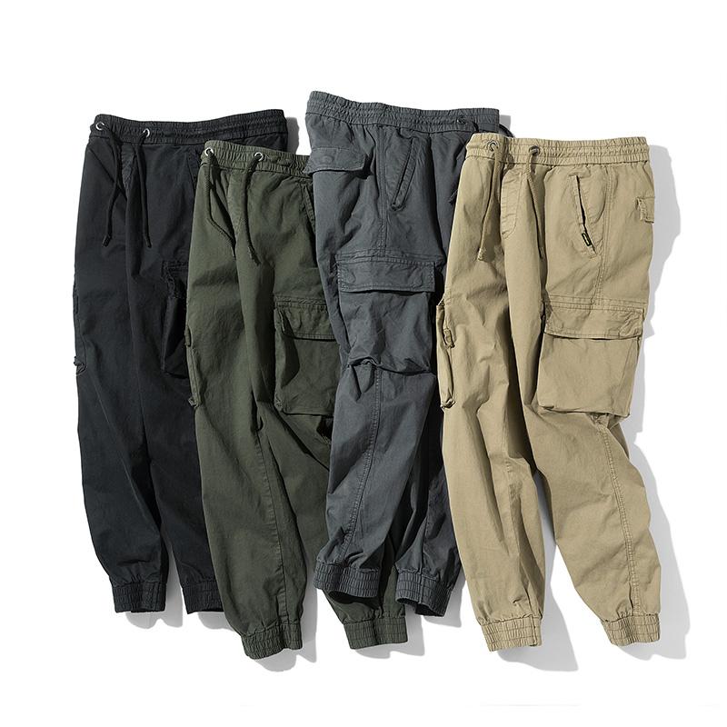 Herrenmode übergroße Camouflage-Cargohose, Outdoor-Armeehose, multifunktionale Kampfhose, dünne Dschungel-Kampfhose