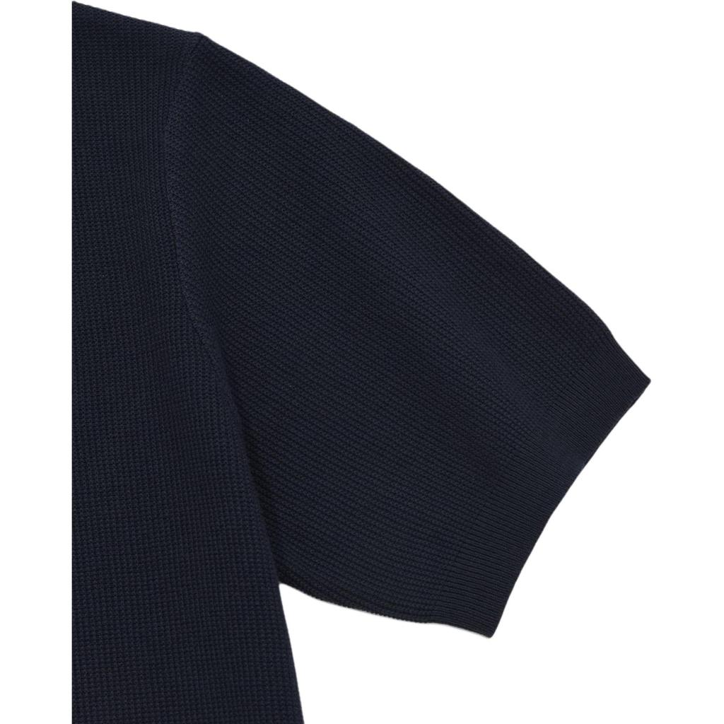 Covernat Ss24 Logo Polo Short Sleeve Knit Top Women tops Navy-Blue CO2402KT81NA