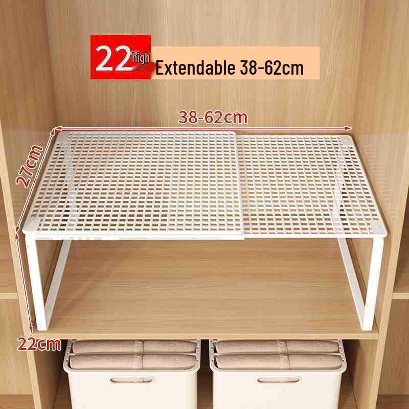 Retractable Wardrobe and Shoe Cabinet Shelf Divider for Dorms