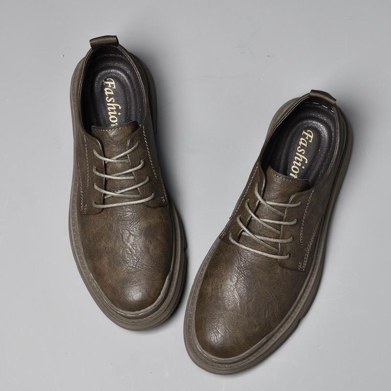 Klassiska Herrskor Casual Äkta Läder Herr Business Skor Snörskor Herr Oxfordskor Handgjorda Herr Klänningsskor Herr Flats