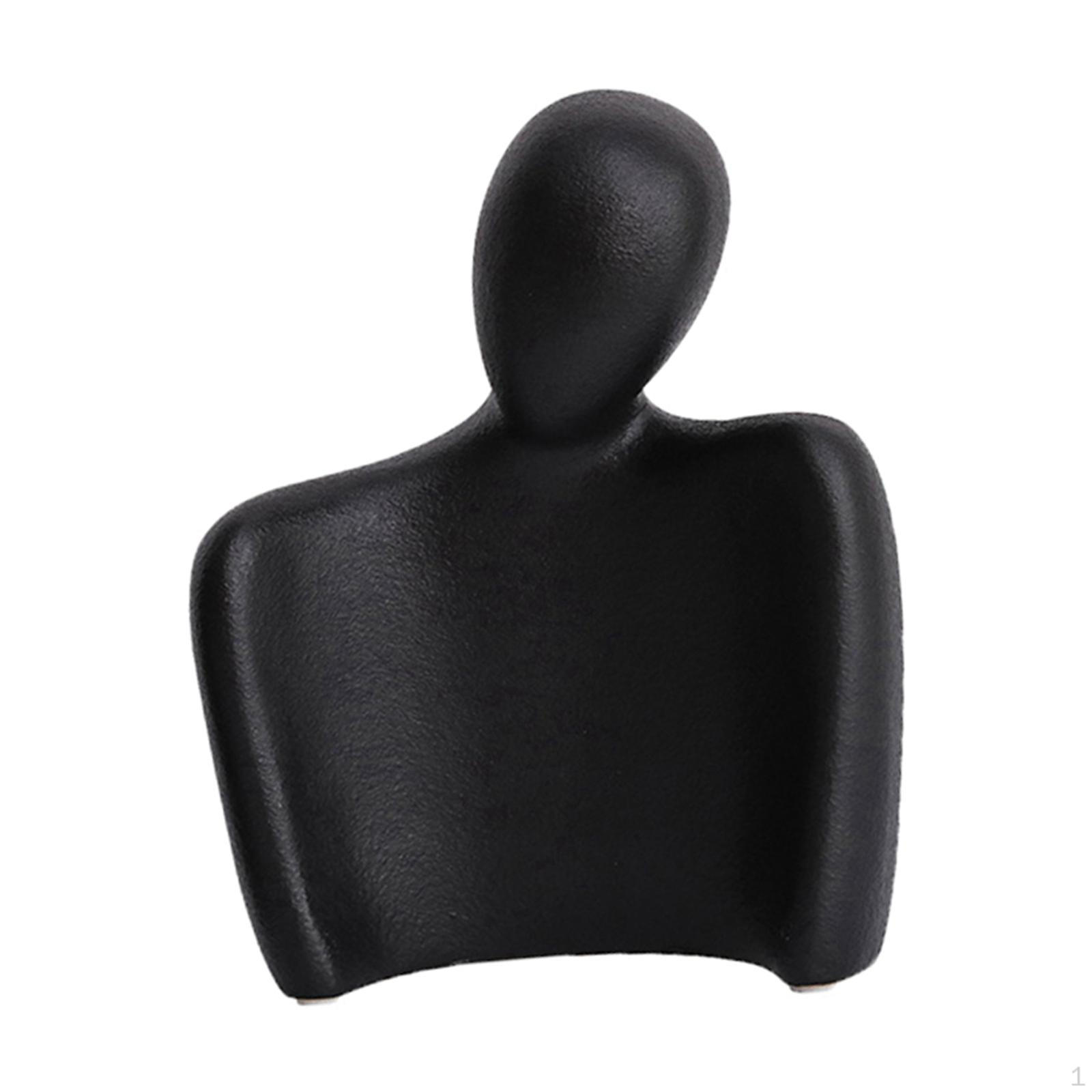 

Abstract Character Ornament, Couples Sculptures Affectionate Embrace Statue for TV Stand Black L