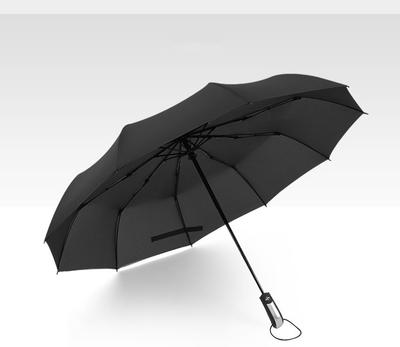 Three-fold Automatic Umbrella Folding Umbrella Men's Retro Gentleman Umbrella Fixed Umbrella