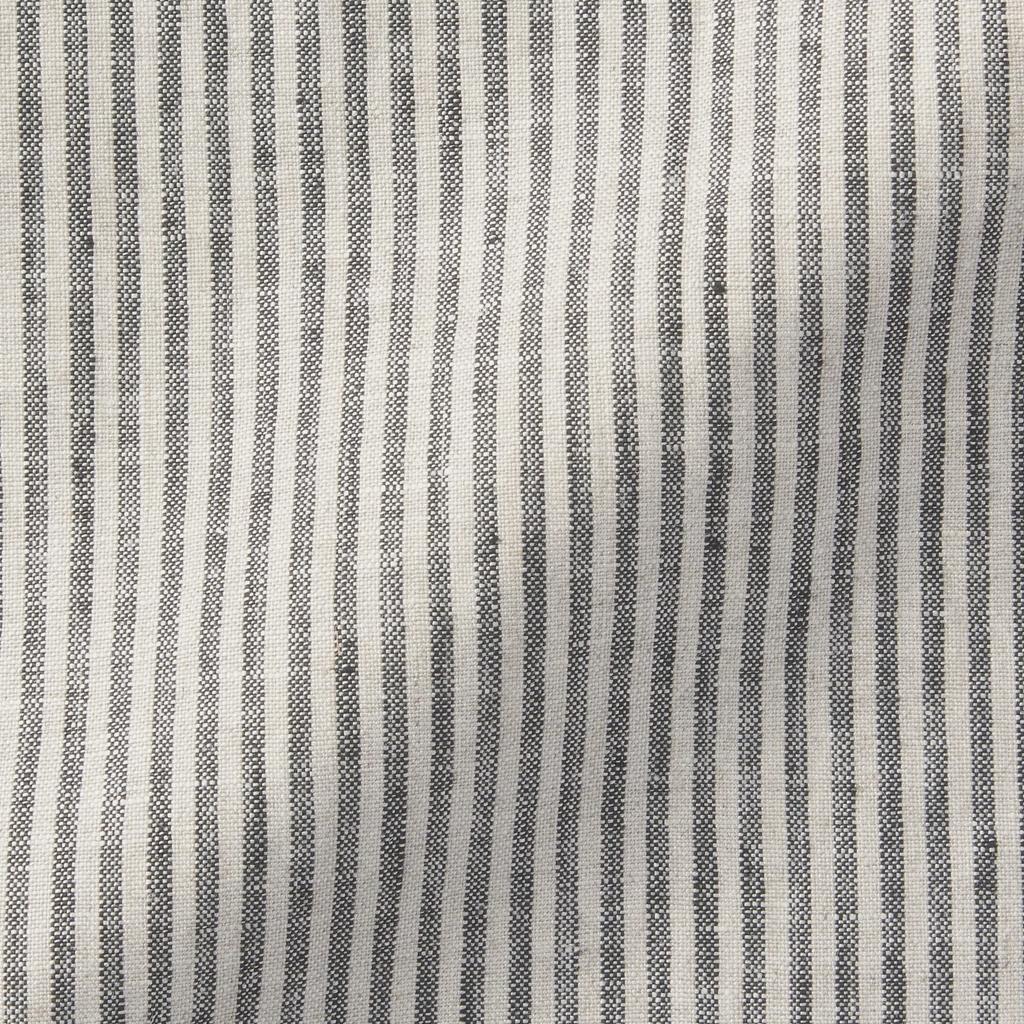 MUJI Linen Plain Weave Cafe Charcoal Gray Free 12835769 Apron, Stripe, Size,