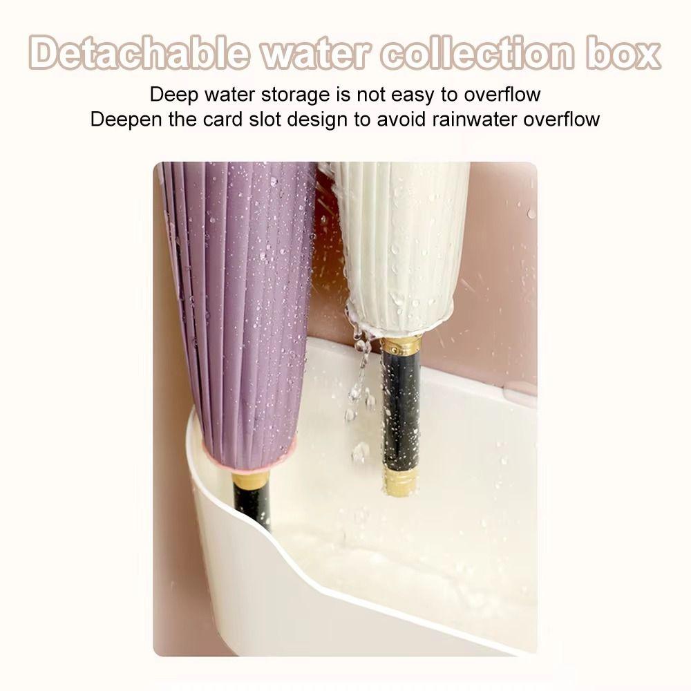 Plastic Wall Mounted Umbrella Holder Punch-free Umbrella Organizer Umbrella Organizer Shelf  Home