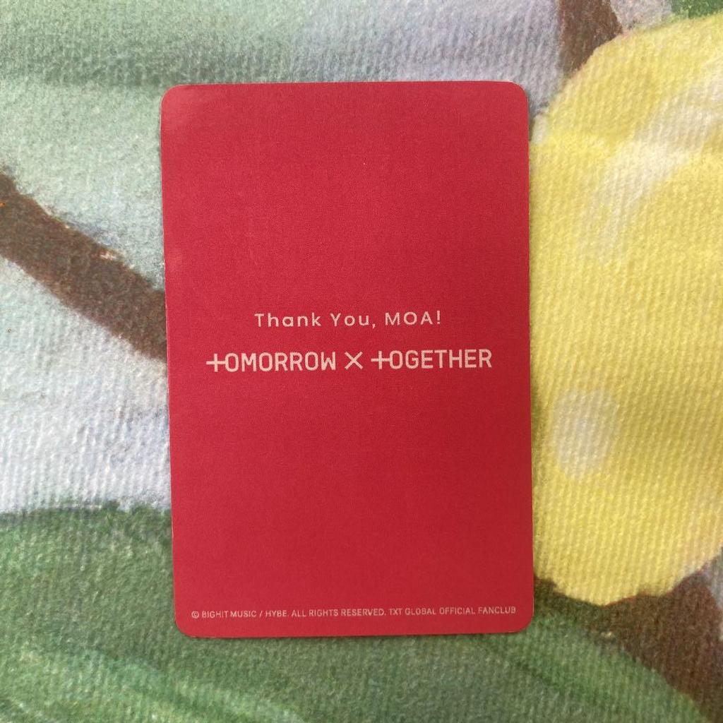 [USED] TXT MOA Japan Performance FC Fan Meeting Fan Meeting Trading Card Yeonjun