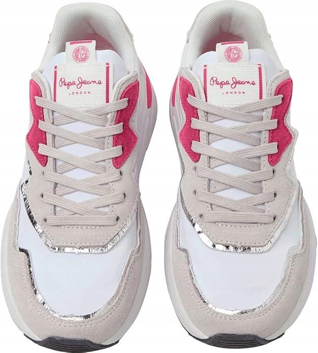Pepe Jeans Arrow Light Damskie Buty Białe Sportowe Niskie 40 Awe