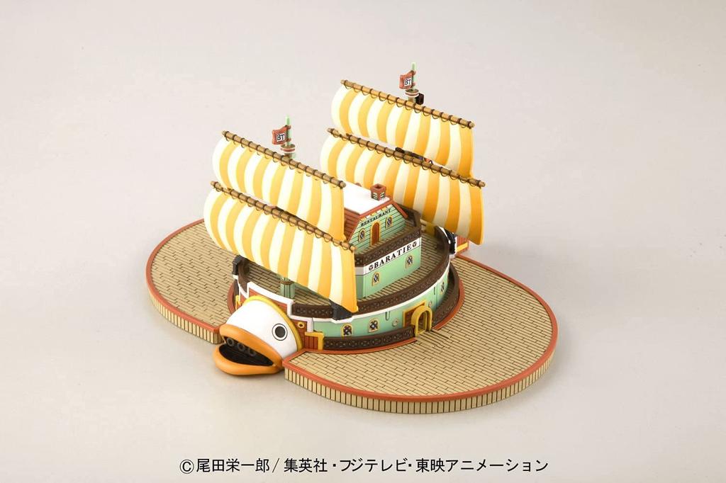 BANDAI SPIRITS One Piece Grand Ship Collection Baratier Plastikmodell Farbcodiert