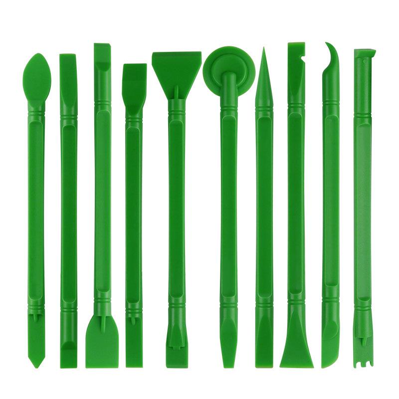 10-Piece Carbon Fiber Pry Tool Set for Phone, Tablet, and Computer Repair 10-Piece Set Pry Tool [Green]