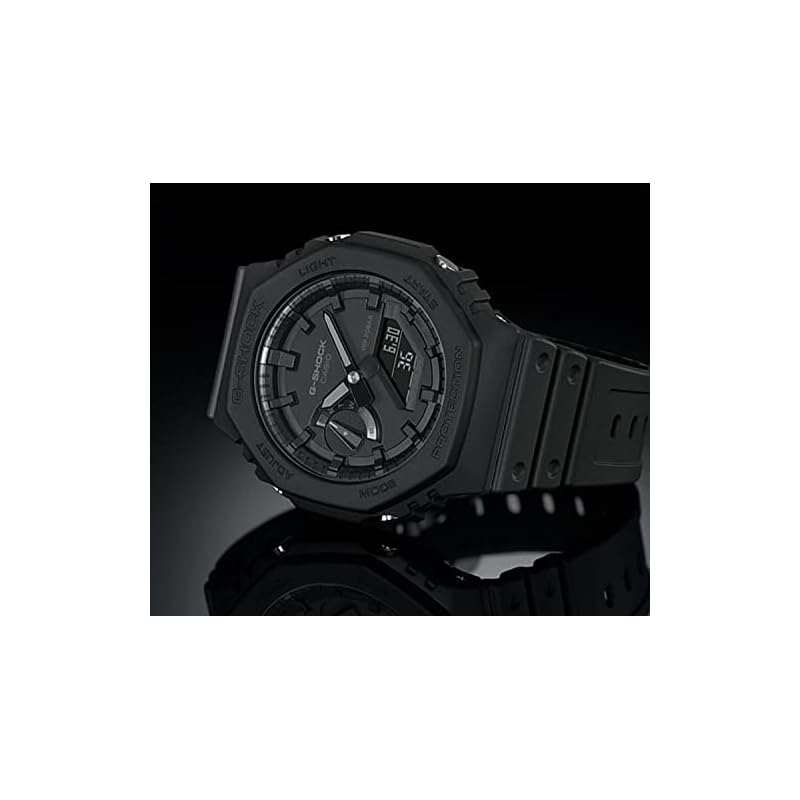 Casio G-Shock GA-2100-1A1 Analog-Digital All-Black Men's Watch with Carbon Core Guard [Used]