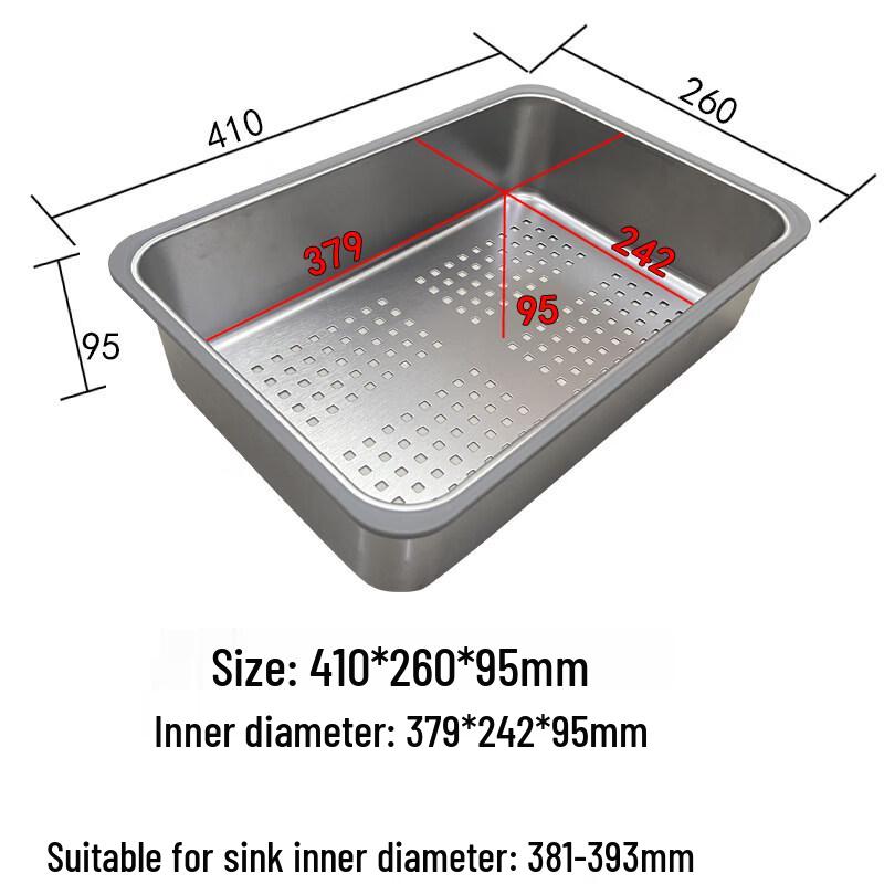 TLXT Głęboki Jednokomorowy Zlew Kuchenny z Koszem Odpływowym