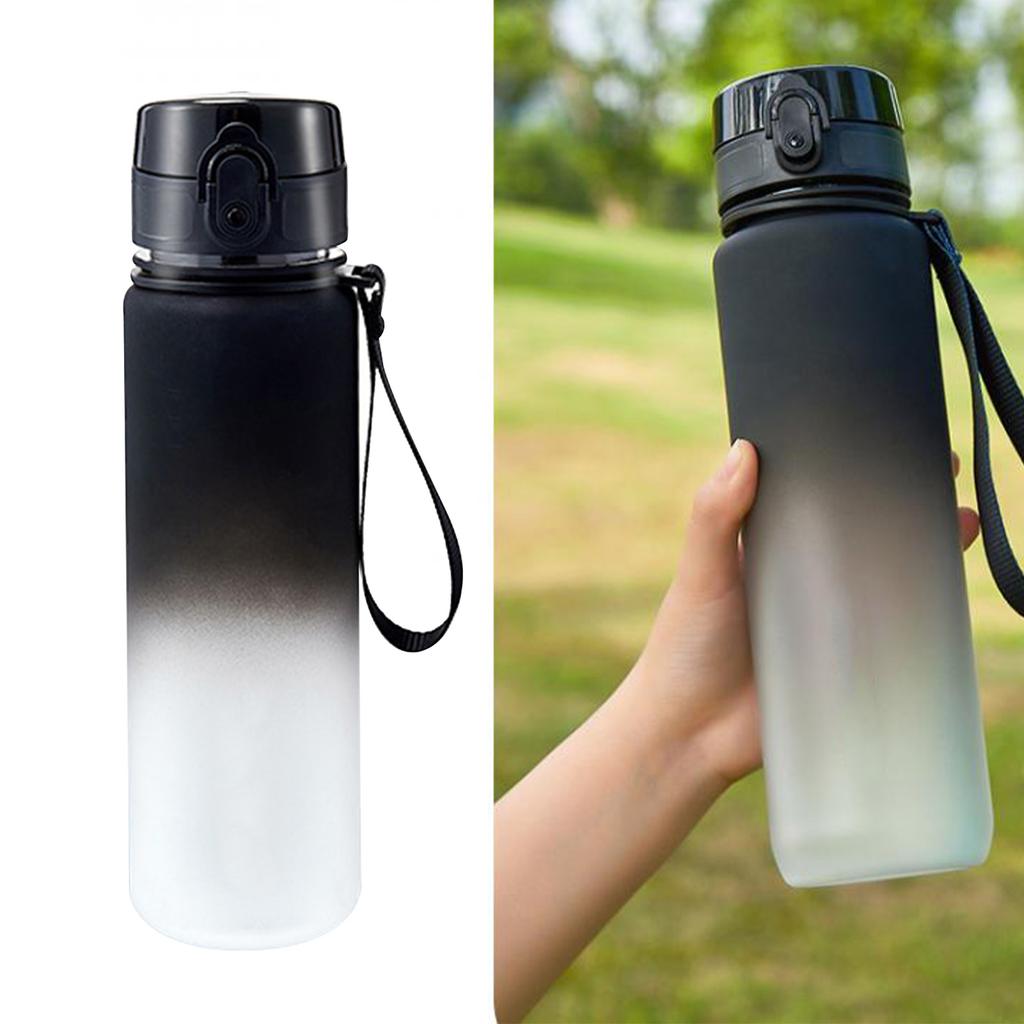 Men Sports Water Bottle 600ml 21oz High Temperature Resistant Fitness Portable Cup Summer Student
