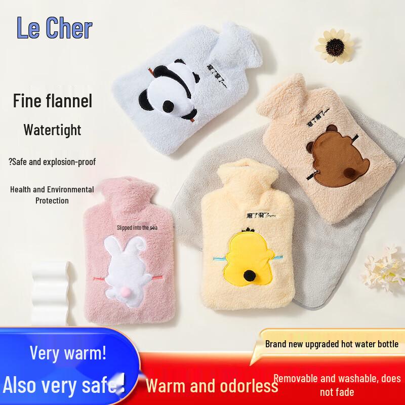 Lexueer Large Plush Hot Water Bottle