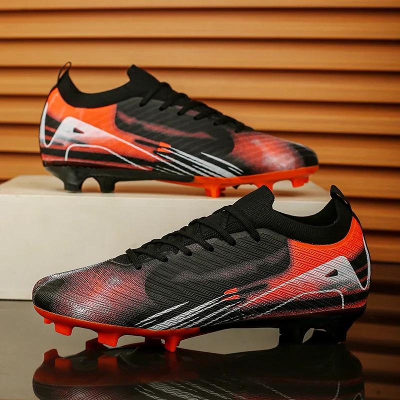 Premium Quality New Man Soccer Shoes Society Professional Grass Training Original Futsal Sneaker Cleats Indoor Non Slip Football Field Boots