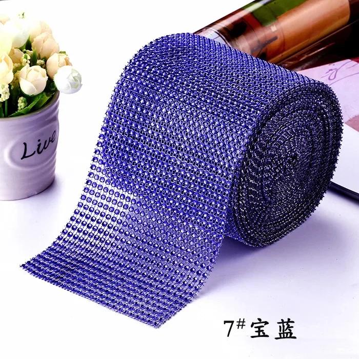 1Yard Sparkle 24Row DiamondRhinestones Ribbon Rhinestone Ribbon Silver Crystal Mesh Rhinestone Wrap DIY Crafts Wedding Decor