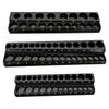 Magnetisches Metrisches Steckschlüssel-Organizer-Set 4-27mm Aufbewahrungsschale Zweireihiger Werkzeughalter für 1/4 3/8 1/2 Antrieb Steckschlüssel Marine Bootsreparatur