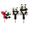 Housses de Tête de Club de Golf pour Driver Fairway Putter - Mignonne Housse de Tête Animale en Peluche Panda Protection