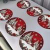 4/6/8/10pcs Christmas Placemats, holiday party decoration Placemats, kitchen waterproof coasters, Home decoration
