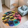 Pug pattern round rug,Carpet Rug for Living Room Bedroom Sofa Playroom Decor,Non-slip Floor Mat,Holiday Gifts and Birthday Gifts