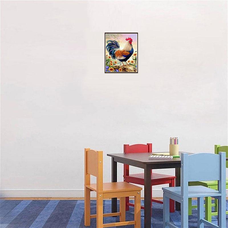 DIY 5D Diament Malarstwo Kogut Kura Kurczak W pełni z okrągłych Wiertła Mozaika Zwierząt Diament Haft Cross Stitch Home Decor