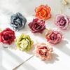 Gerollter Rand Rosenblütenkopf Handgefertigt DIY Künstliche Rosenblüten Peyote Hochzeitsblume Künstliche Requisiten Dekoration Künstliche Blumen
