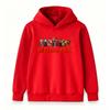 Kids Boys Girls Long Sleeve Hooded Sweatshirt, Cartoon Game Character Print Pullover Hoodie, Casual Loose Soft Warm Tops for Daily Wear and Outdoor Ac