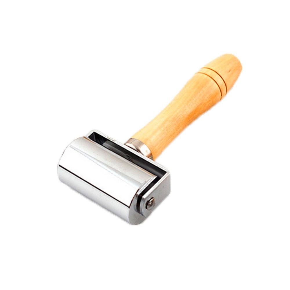 Stamping Quilting Wooden Smoother Glue Laminating Platen Tool Seam Roller Leather Press Edge Roller