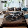 Home Textiles Luxury 3D Racing Car Print 2/3Pcs Comfortable Duvet Cover PillowCase Bedding Set Queen and King EU/US/AU Size