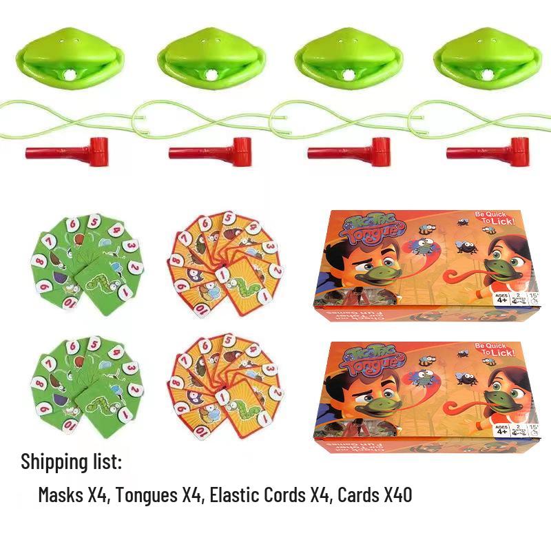 Chameleon Tongue Game: Interactive Parent-Child Card and Board Play
