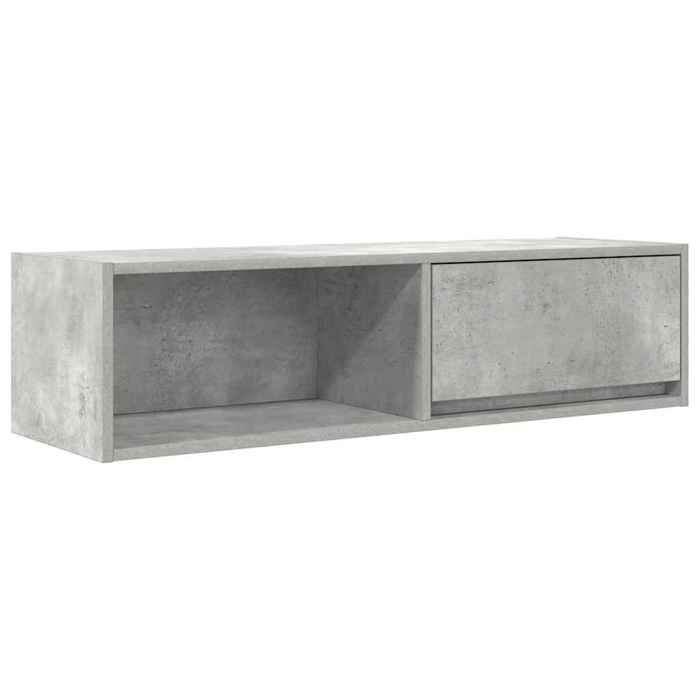 VidaXL TV Cabinet Concrete Grey 100x31x25.5 Cm Engineered Wood, TV Stand, Hi-fi Cabinet, Entertainment Center, TV Buffet, 861478